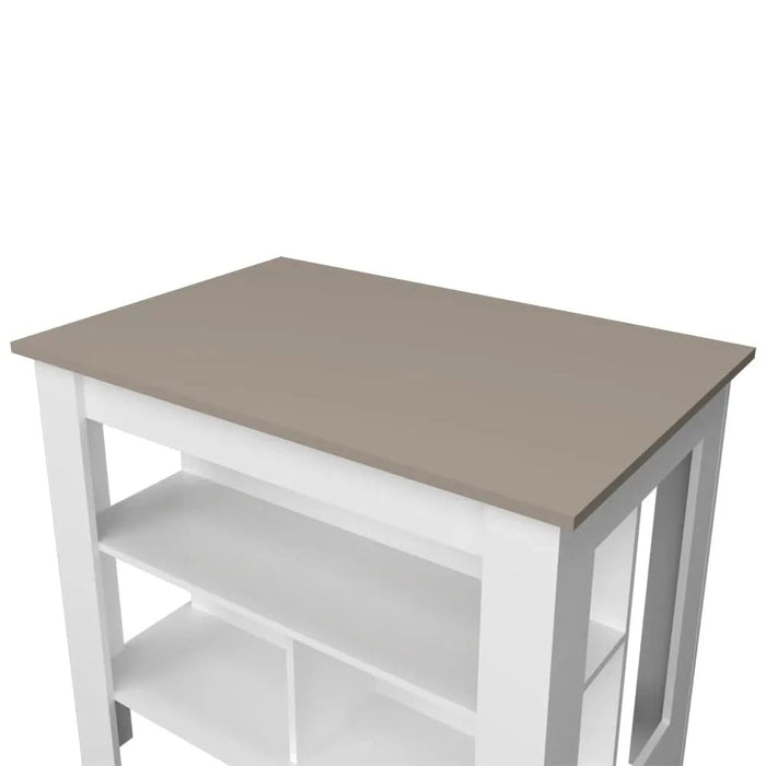 Kitchen Island Ada, Kitchen, Taupe / White Default -DTYStore