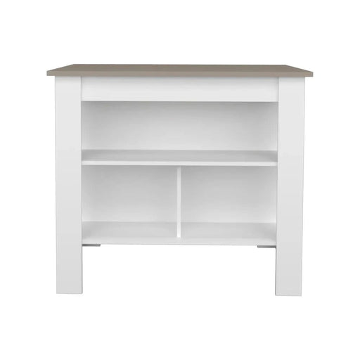Kitchen Island Ada, Kitchen, Taupe / White Default -DTYStore