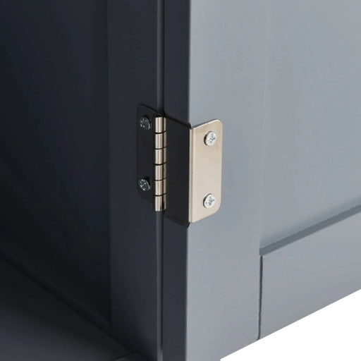 Kitchen Island Cart with Solid Wood Top and Locking Wheels,54.3 Inch Width,4 Door Cabinet and Two Drawers,Spice Rack, Towel Rack (Grey Blue) Default -DTYStore