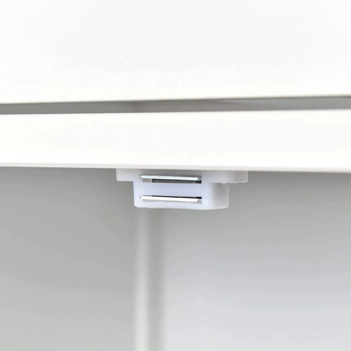 Kitchen Island Cart with Solid Wood Top and Locking Wheels,54.3 Inch Width,4 Door Cabinet and Two Drawers,Spice Rack, Towel Rack (White) Default -DTYStore