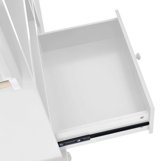 Kitchen Island Cart with Storage Cabinet and Two Locking Wheels,Solid wood desktop,Microwave cabinet,Floor Standing Buffet Server Sideboard for Kitchen Room,Dining Room,, Bathroom(White) Default -DTYStore