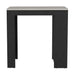 Kitchen Island Doyle, Three Side Shelves, Black / Ibiza Marble Color Finish Default -DTYStore