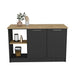 Kitchen Island Padua, Kitchen, Black / Macadamia Default -DTYStore