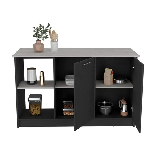 Kitchen Island Padua, Kitchen, Black / Onyx Default -DTYStore