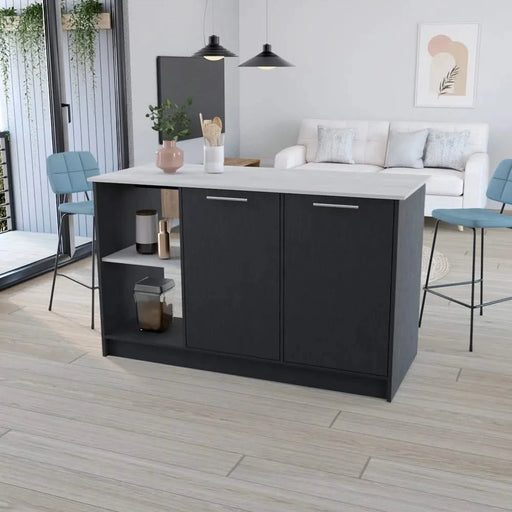 Kitchen Island Padua, Kitchen, Black / Onyx Default -DTYStore