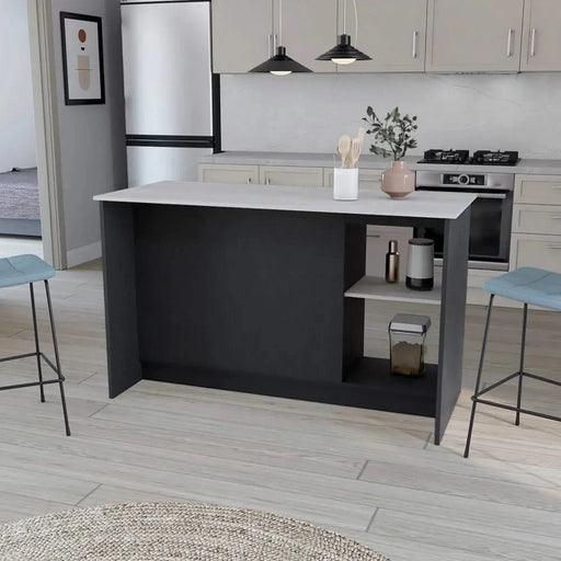 Kitchen Island Padua, Kitchen, Black / Onyx Default -DTYStore