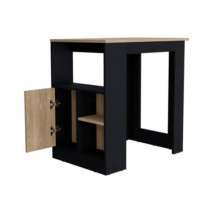 Kitchen Island Wynne, Kitchen, White / Light Oak Default -DTYStore