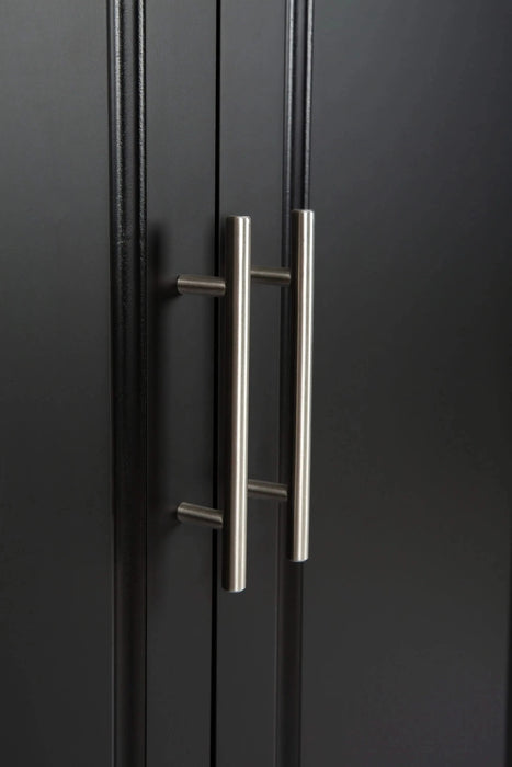 Kitchen Island & Kitchen Cart, Mobile Kitehcn Island with Extensible Rubber Wood Table Top,adjustable Shelf Inside Cabinet for Different Utensils, 3 Big Drawers, with Spice Rack, Towel Rack, Black-Bee Default -DTYStore