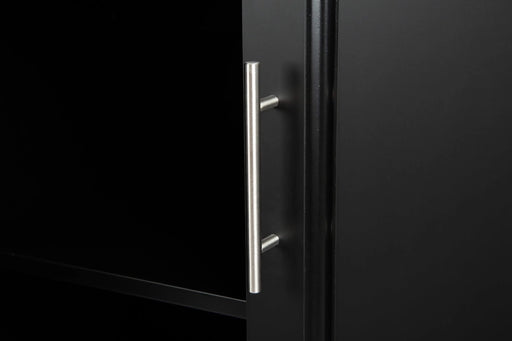 Kitchen Island & Kitchen Cart, Mobile Kitehcn Island with Extensible Rubber Wood Table Top,adjustable Shelf Inside Cabinet for Different Utensils, 3 Big Drawers, with Spice Rack, Towel Rack, Black-Bee Default -DTYStore