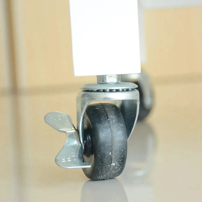 Kitchen Island & Kitchen Cart, Rubber Wood Top, Mobile Kitchen Island with Two Lockable Wheels, Simple Design for Easy Storing and Fetching, Two Drawers Give Unique Storage for Special Utensil. Default -DTYStore