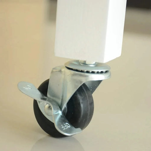 Kitchen Island & Kitchen Cart, Rubber Wood Top, Mobile Kitchen Island with Two Lockable Wheels, Simple Design for Easy Storing and Fetching, Two Drawers Give Unique Storage for Special Utensil. Default -DTYStore