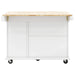 Kitchen Island with Drop Leaf, 53.9' Width Rolling Kitchen Cart on Wheels with Internal Storage Rack and 3 Tier Pull Out Cabinet Organizer, Kitchen Storage Cart with Spice Rack, Towel Rack (White) Default -DTYStore