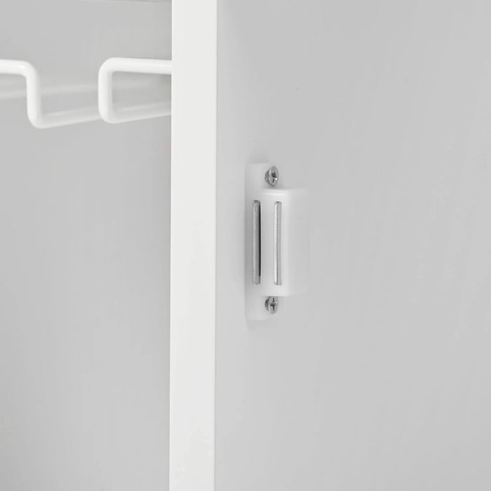 Kitchen Island with Power Outlet,Kitchen Storage Island with Drop Leaf and Rubber Wood,Open Storage and Wine Rack,5 Wheels,with Adjustable Storage for Home, Kitchen, and Dining Room,White Default -DTYStore