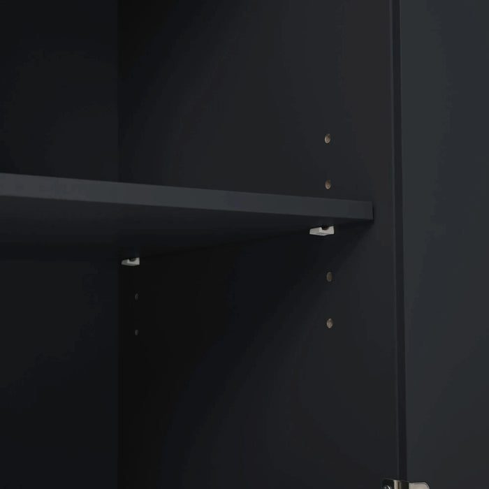 Kitchen Island with Power Outlet,Kitchen Storage Island with Drop Leaf and Rubber Wood,Open Storage and Wine Rack,5 Wheels,with Adjustable Storage for Home, Kitchen, and Dining Room, Black Default -DTYStore