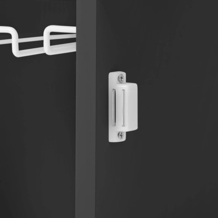 Kitchen Island with Power Outlet,Kitchen Storage Island with Drop Leaf and Rubber Wood,Open Storage and Wine Rack,5 Wheels,with Adjustable Storage for Home, Kitchen, and Dining Room, Black Default -DTYStore