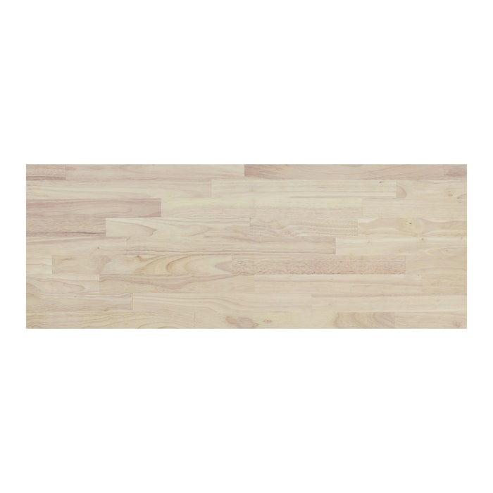 Kitchen Island with Rubber wood Countertop, Kitchen Cart on 5 Wheels with Storage Cabinet and 5 Drawers for Dinning Room, White Default -DTYStore