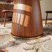 Kitchen Round Wooden Dining Table for 4-8 Office Breakfast Default -DTYStore