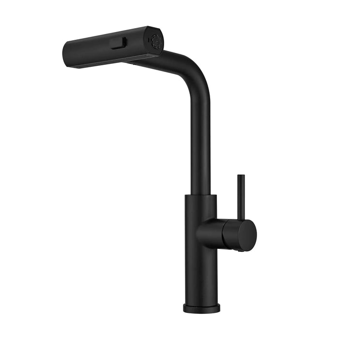 Kitchen Sink Faucet, Black Kitchen Faucets with Pull out Sprayer,Kitchen Bar Faucet Single Hole Faucet - DTY Store