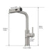 Kitchen Sink Faucet, Brushed Nickel Kitchen Faucets with Pull out Sprayer, Bar Faucet Single Hole Faucet - DTY Store
