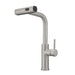 Kitchen Sink Faucet, Brushed Nickel Kitchen Faucets with Pull out Sprayer, Bar Faucet Single Hole Faucet - DTY Store