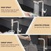 Kitchen Sink Faucet, Brushed Nickel Kitchen Faucets with Pull out Sprayer, Bar Faucet Single Hole Faucet - DTY Store