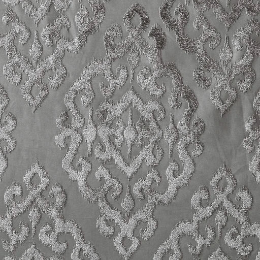 Knitted Jacquard Damask Total Blackout Grommet Top Curtain Panel(Only 1 Pc Panel) Default -DTYStore