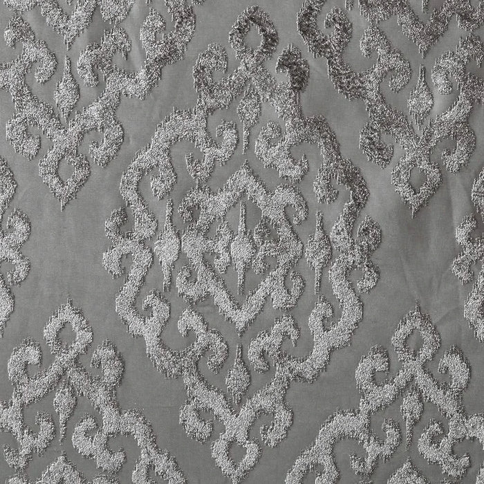 Knitted Jacquard Damask Total Blackout Grommet Top Curtain Panel(Only 1 Pc Panel) Default -DTYStore