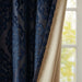 Knitted Jacquard Damask Total Blackout Grommet Top Curtain Panel(Only 1 Pc Panel) Default -DTYStore