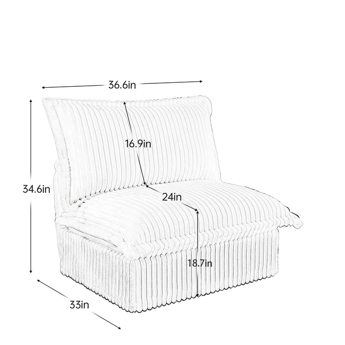 Koala Armless Sofa - Green Default -DTYStore