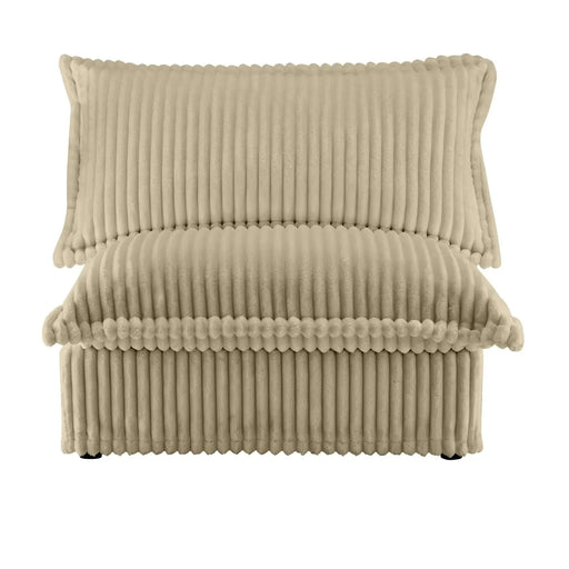 Koala Armless Sofa Orange Chenille -DTYStore