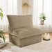 Koala Armless Sofa Cream Chenille -DTYStore