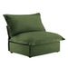 Koala Armless Sofa Green Chenille -DTYStore
