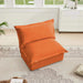 Koala Armless Sofa Orange Chenille -DTYStore
