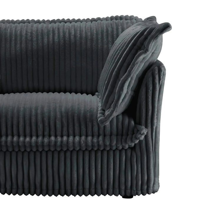 Koala Armless Sofa Green Chenille -DTYStore