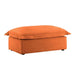 Koala Ottoman - Versatile Upholstered Footstool Accent Seat for Living Room & Bedroom Orange -DTYStore