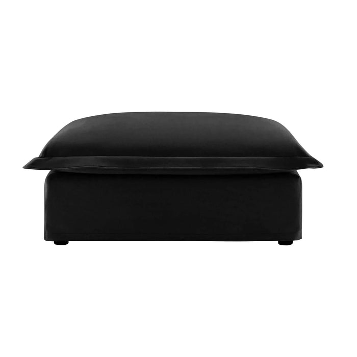 Koala Ottoman - Versatile Upholstered Footstool Accent Seat for Living Room & Bedroom Black -DTYStore