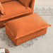 Koala Ottoman - Versatile Upholstered Footstool Accent Seat for Living Room & Bedroom Orange -DTYStore
