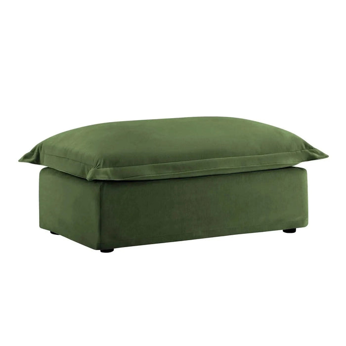 Koala Ottoman - Versatile Upholstered Footstool Accent Seat for Living Room & Bedroom Green -DTYStore