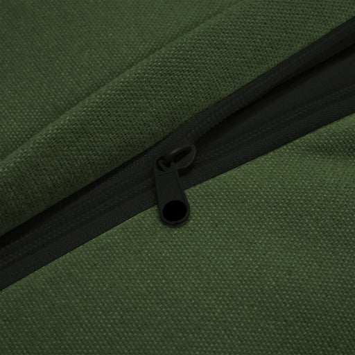 L-Shaped Slipcovered Sectional Sofa Couch, Comfy Chenille Deep Seat Cloud Couch with Convertible Ottoman & 2 Big Pillows, Modern Oversized 3 Seater Slipcovered Sofa Set for Living Room Office Green -DTYStore