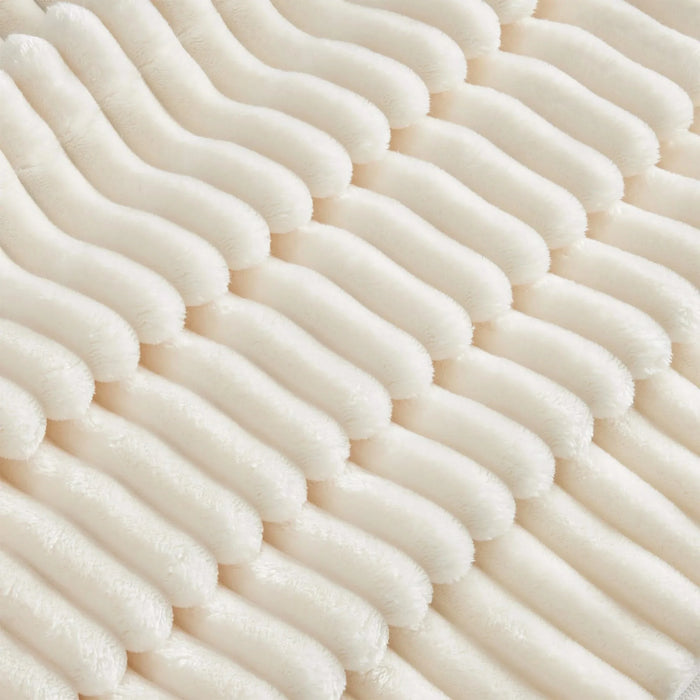 L-Shaped Slipcovered Sectional Sofa Couch, Comfy Deep Seat Cloud Couch with Convertible Ottoman & 2 Big Pillows, Modern Oversized 3 Seater Slipcovered Sofa Set for Living Room Office, Cream Corduroy Default -DTYStore