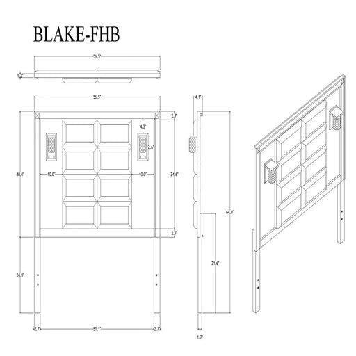 LIVELY Black/Gold Full Bedroom Set with Glitter Detail and Padded Headboard Default -DTYStore