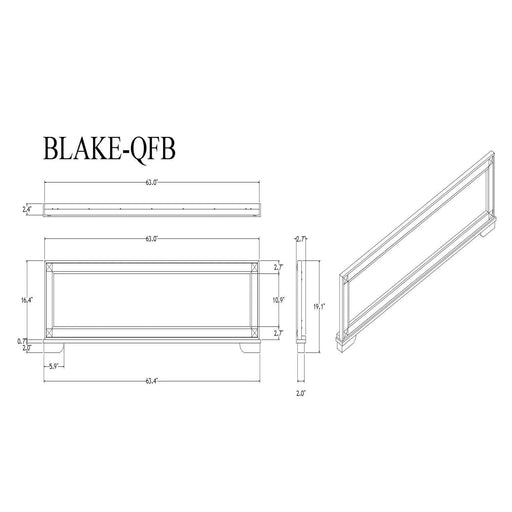 LIVELY Black/Gold Queen Bedroom Set with Glitter Detail and Padded Headboard with Lights Default -DTYStore