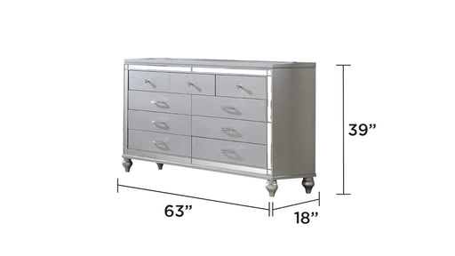 LIZELLE Upholstery Wooden Queen 4 PC Bedroom set with Ambient lighting in Gray Velvet Finish(CA INVENTORY) Default -DTYStore