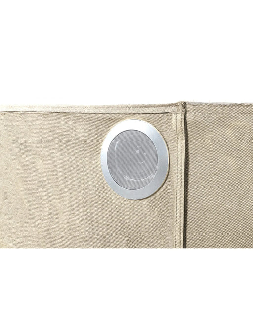 LIZZELLE Upholstery Wooden King 4 PC Bedroom set with Ambient lighting in Beige Velvet Finish Default -DTYStore