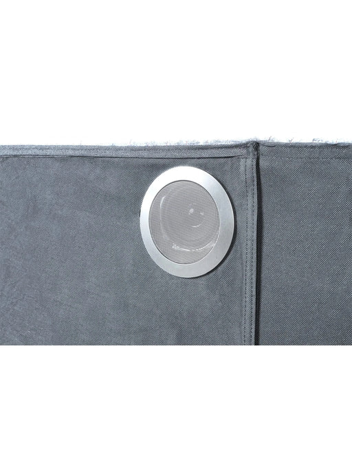 LIZZELLE Upholstery Wooden King 5 PC Bedroom set with Ambient lighting in Gray Velvet Finish Default -DTYStore