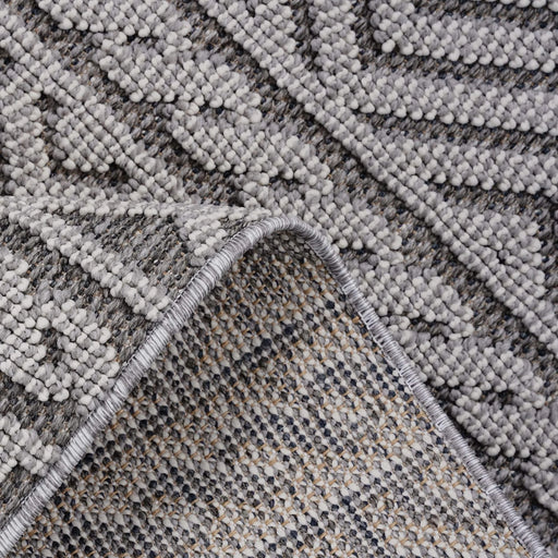 LOOM & LUXE Collection 8X10 Grey/White /Geometric Indoor/Outdoor Area Rug Default -DTYStore