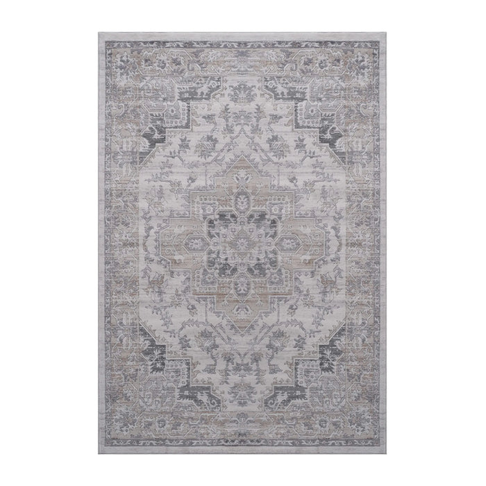 LOOM & LUXE Collection 8X10 Ivory/Beige/Oriental Non-Shedding Living Room Bedroom Dining Home Office Stylish and Stain Resistant Area Rug Default -DTYStore
