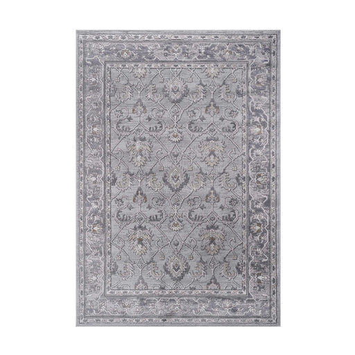 LOOM & LUXE Collection 8X10 Ivory/Grey/Oriental Non-Shedding Living Room Bedroom Dining Home Office Stylish and Stain Resistant Area Rug Default -DTYStore