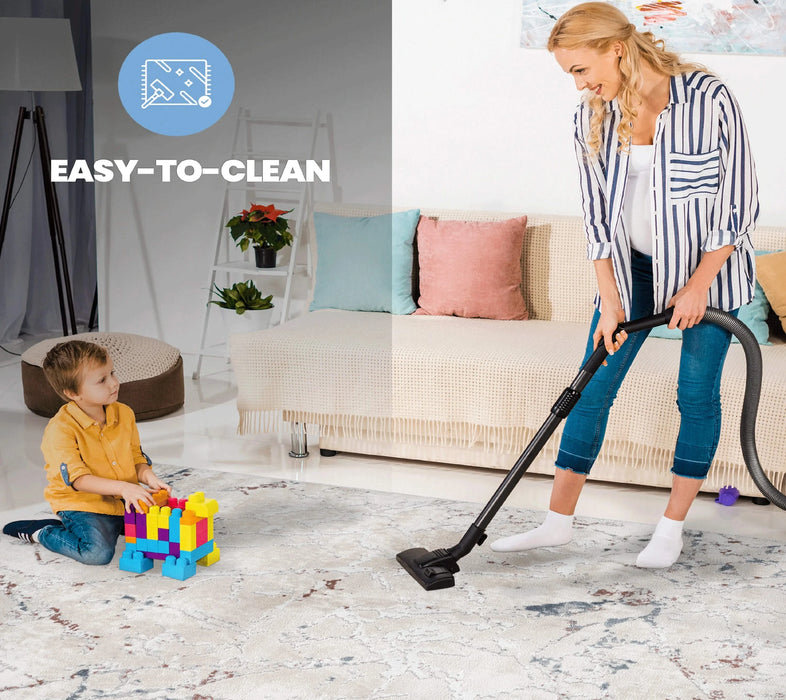 LOOM & LUXE Collection 8X10 Multi/Contemporary Non-Shedding Living Room Bedroom Dining Home Office Stylish and Stain Resistant Area Rug Default -DTYStore