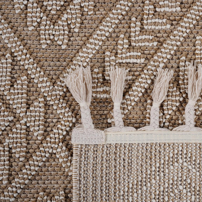 LOOM & LUXE Collection 8X10 Natural /Traditional Indoor/Outdoor Area Rug Default -DTYStore